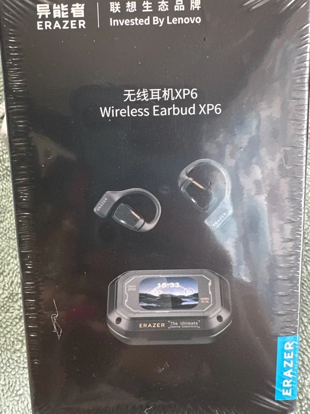 Wireless Earbud XP6 in Black - ERAZER Invested by Lenovo